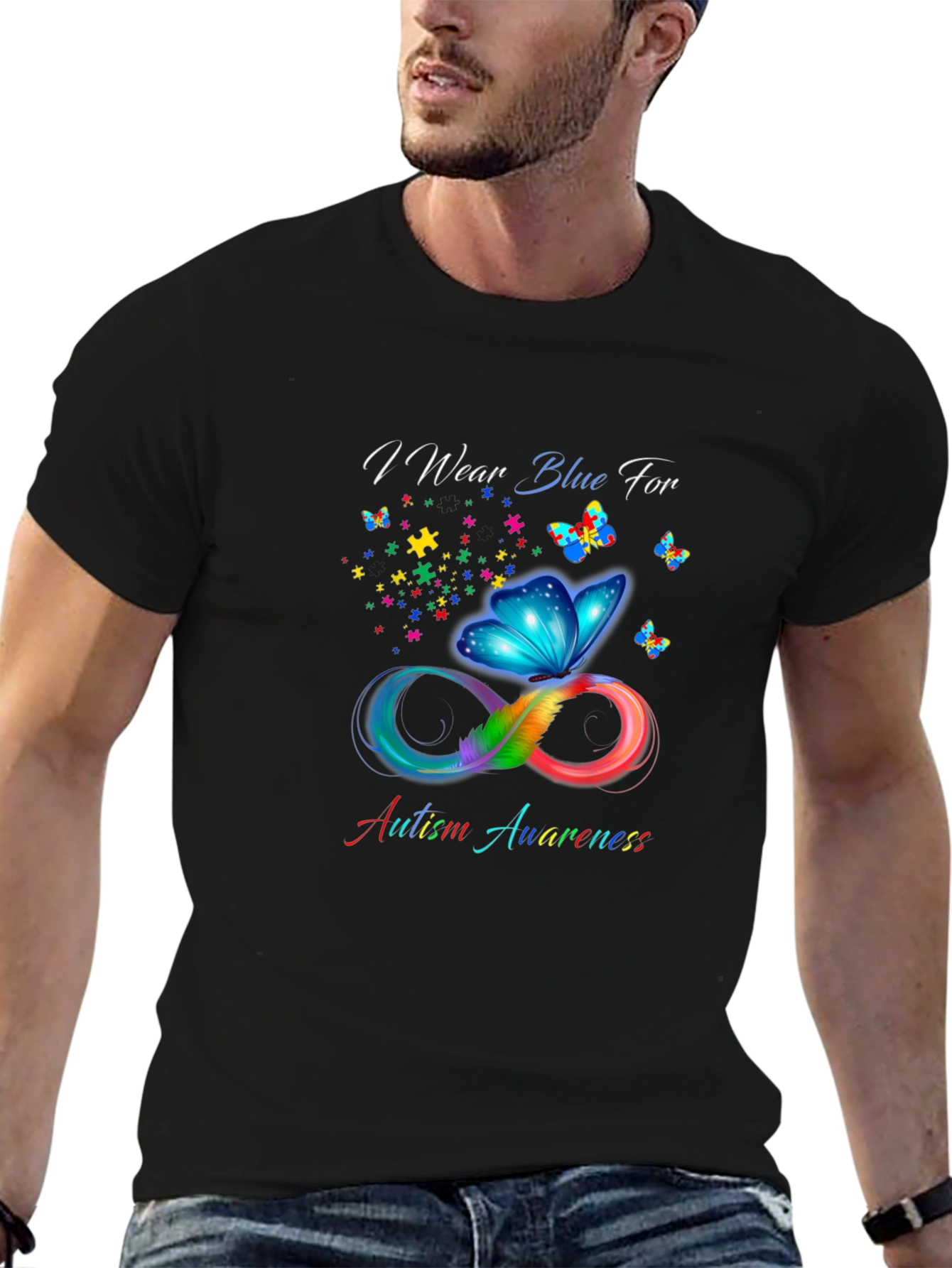 Autism Awareness Butterfly Infinity T-Shirt