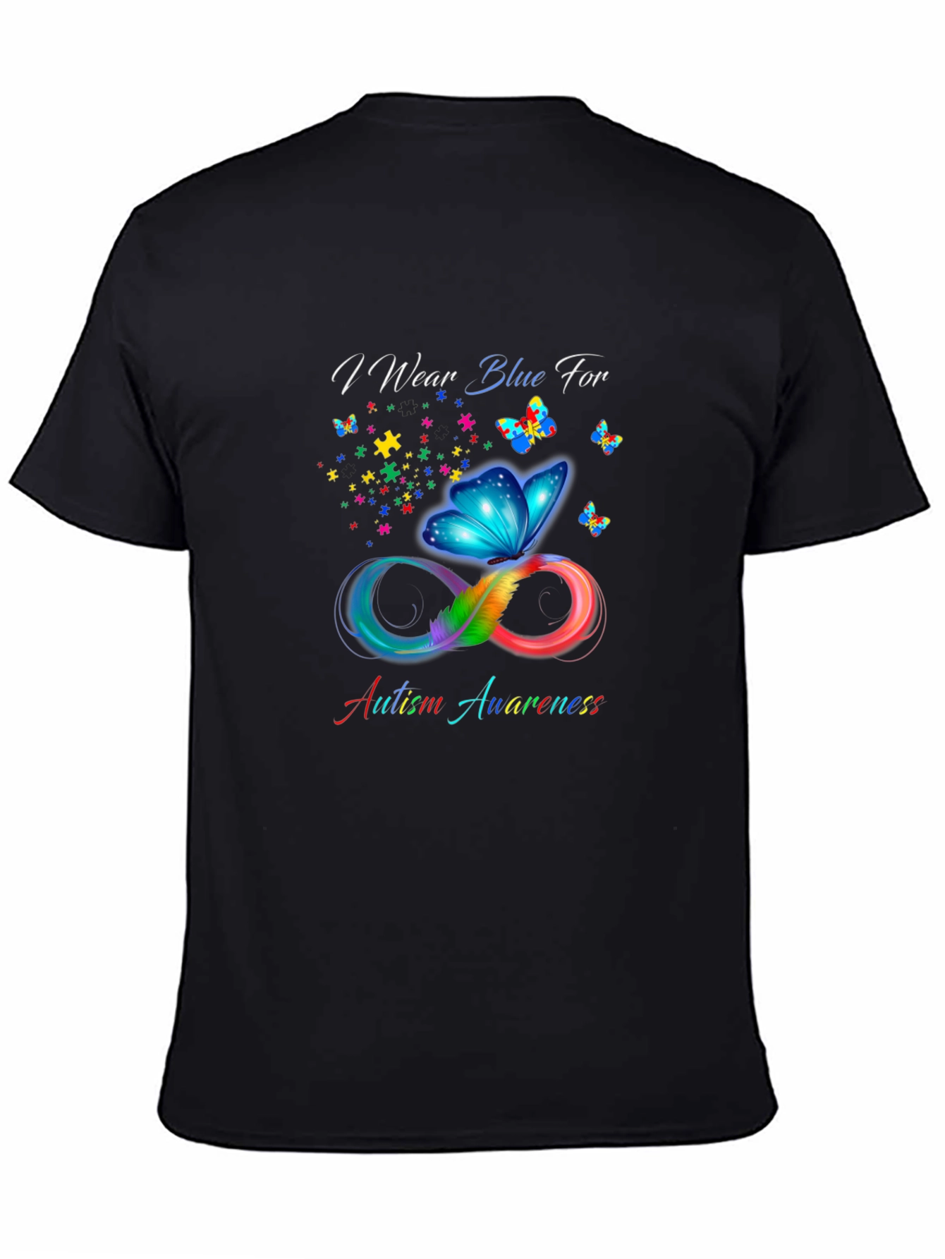 Autism Awareness Butterfly Infinity T-Shirt