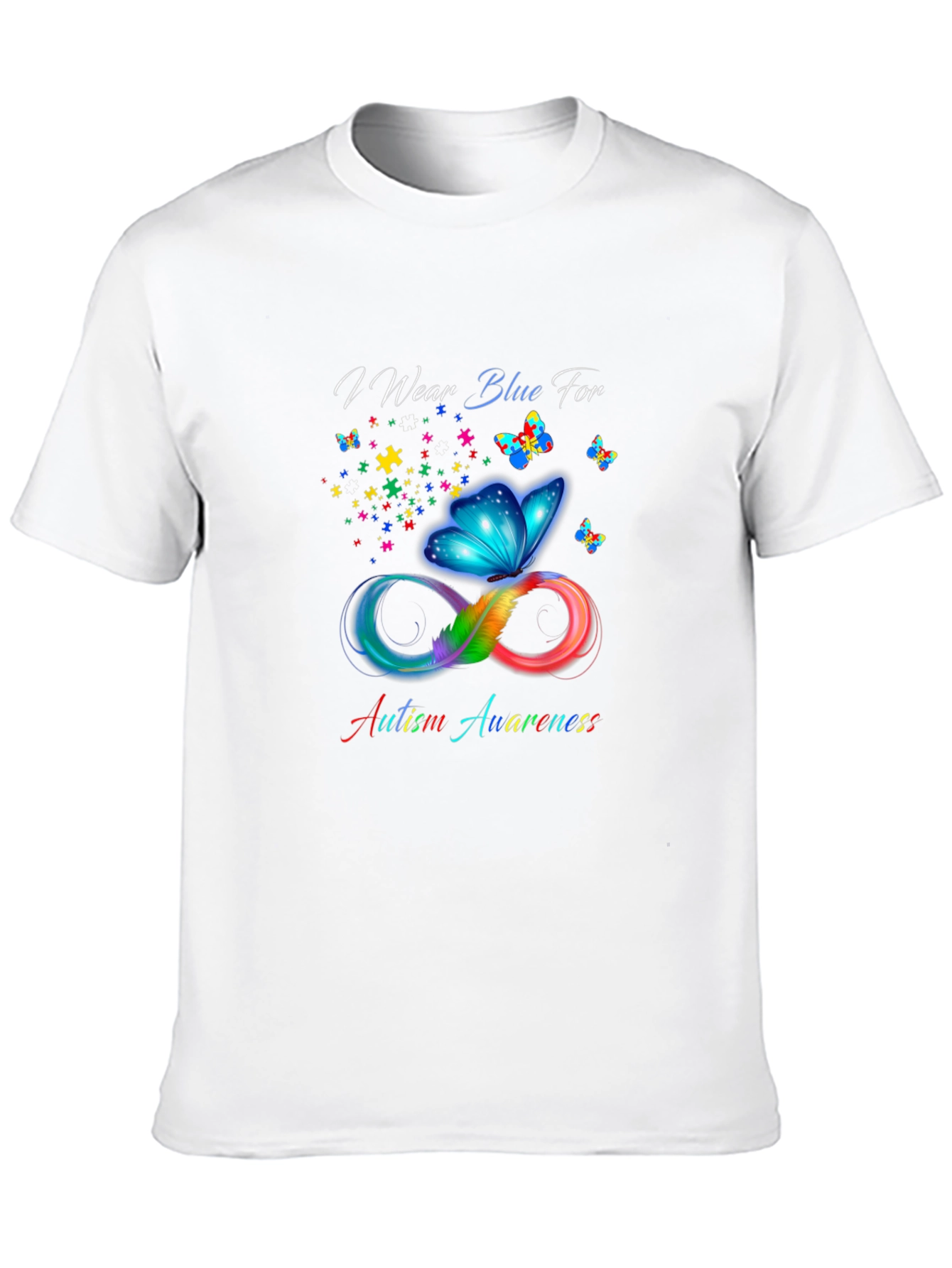 Autism Awareness Butterfly Infinity T-Shirt