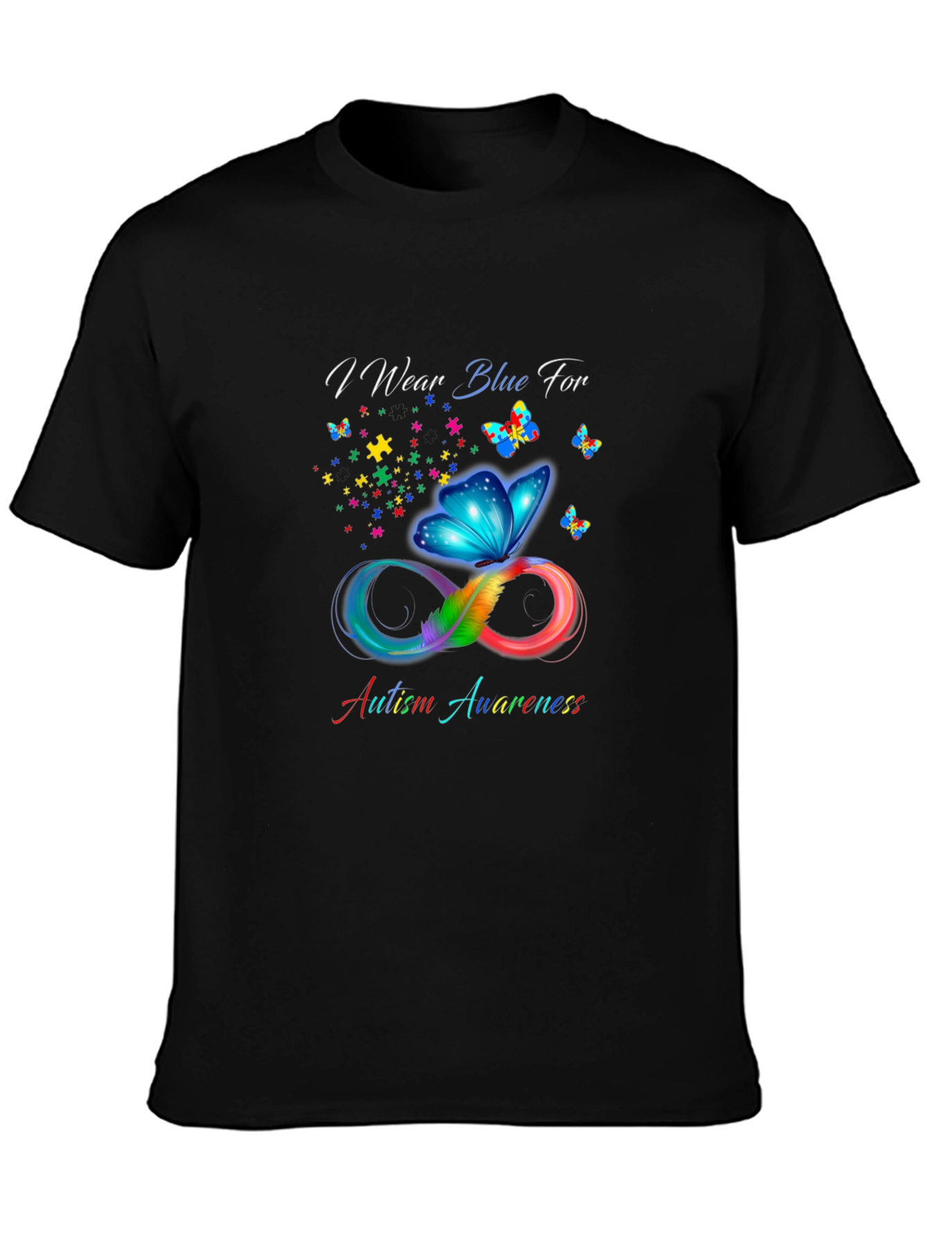 Autism Awareness Butterfly Infinity T-Shirt