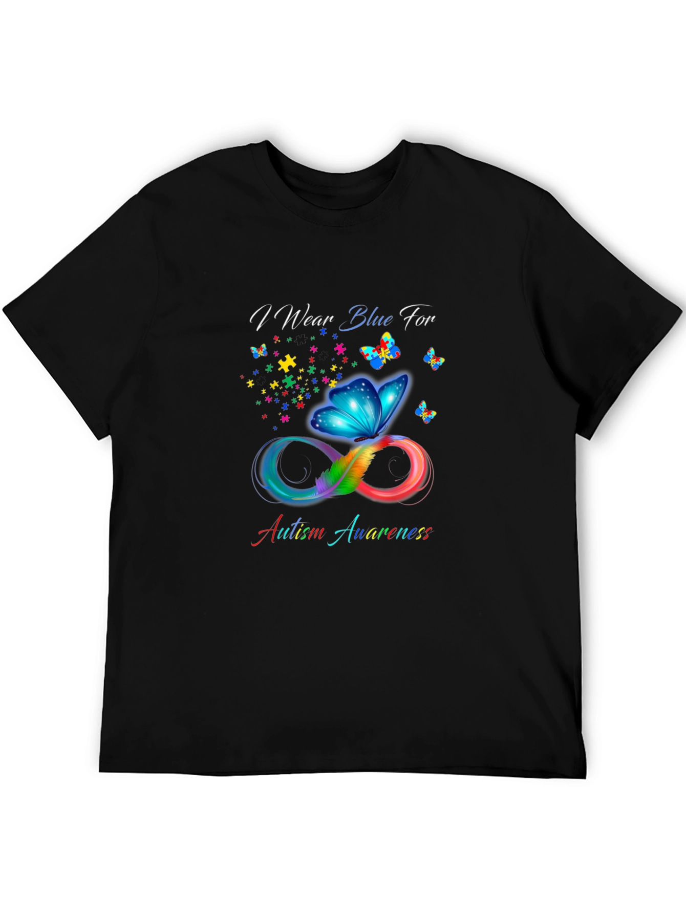 Autism Awareness Butterfly Infinity T-Shirt