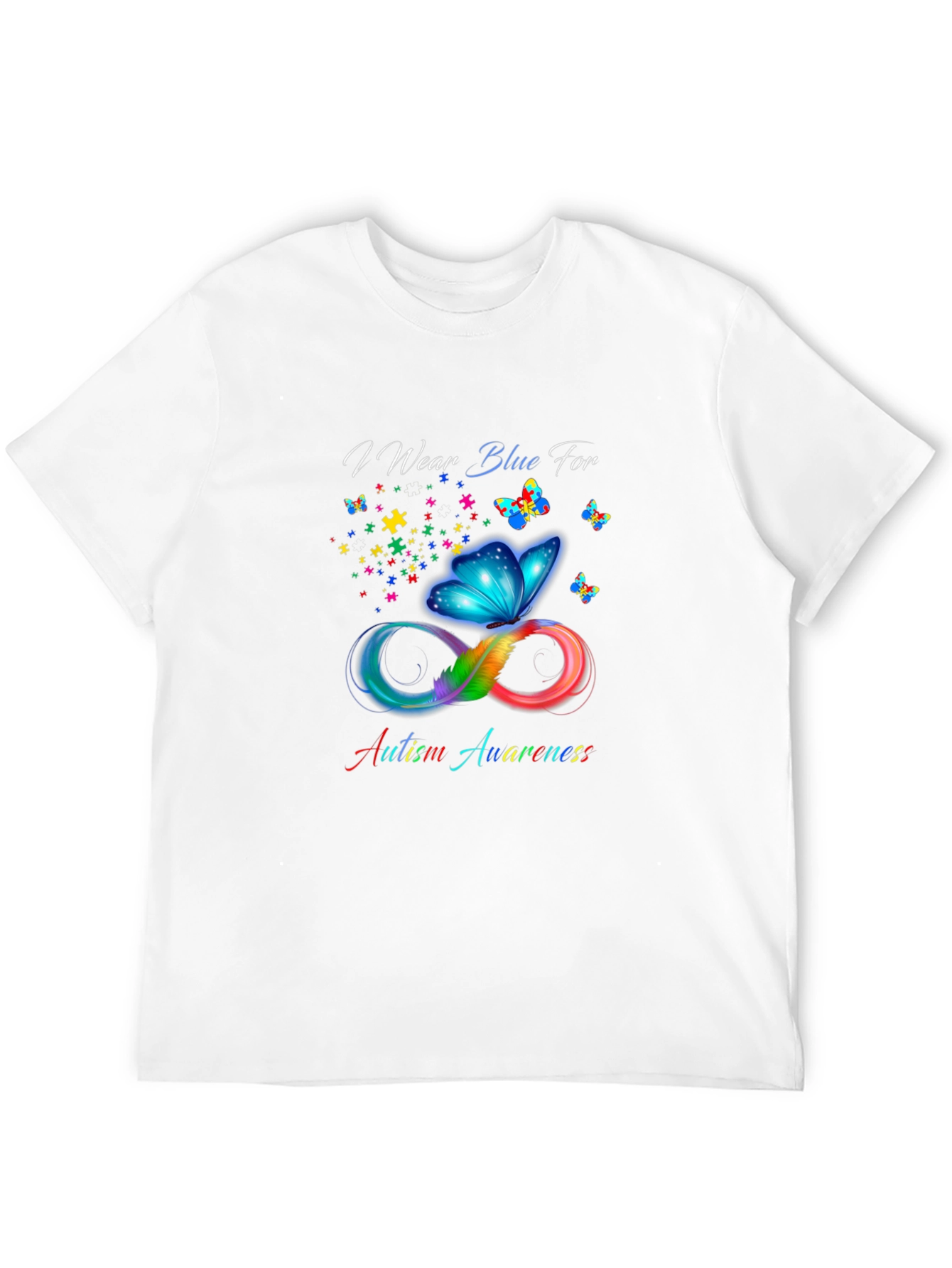 Autism Awareness Butterfly Infinity T-Shirt