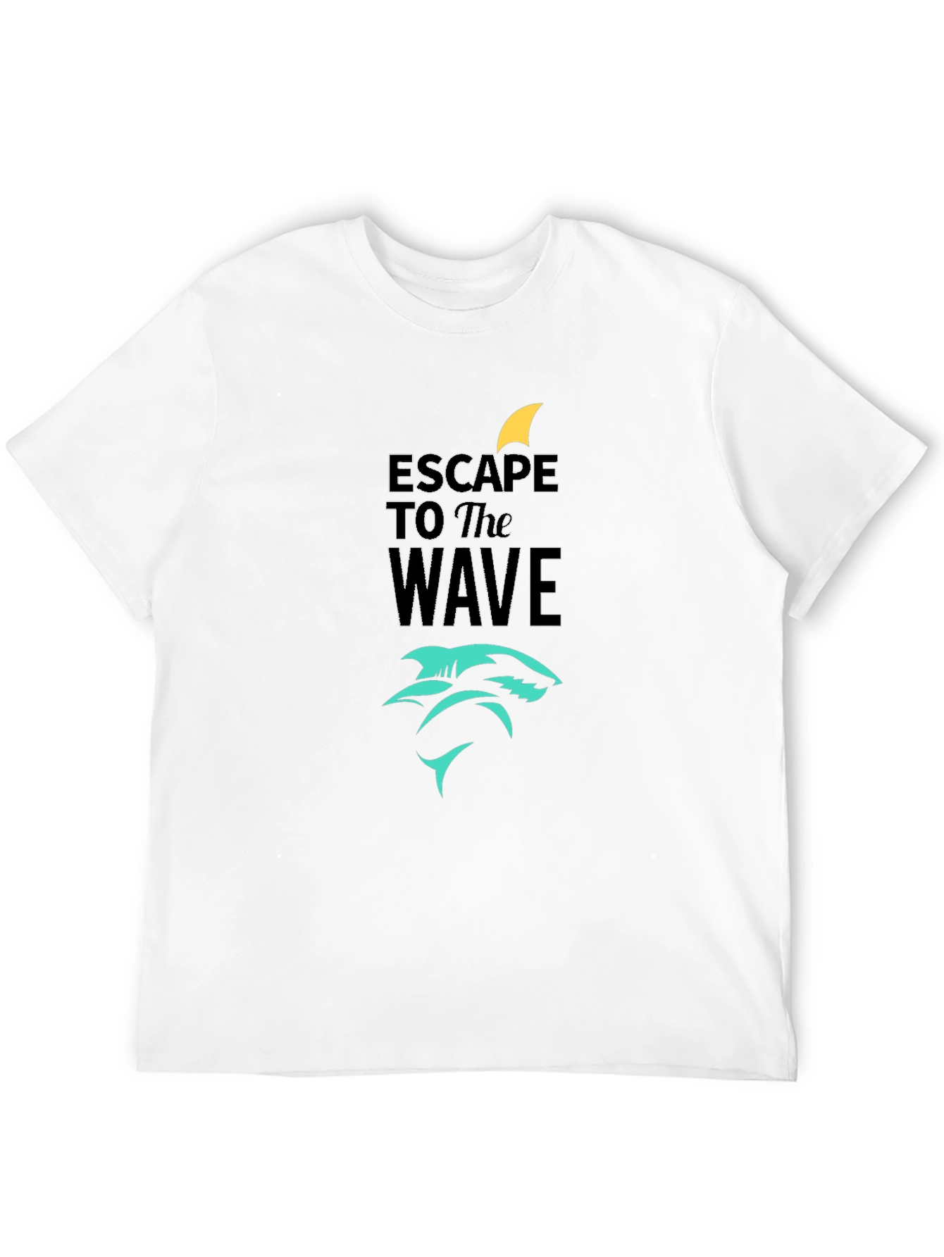Escape to the Wave Black Graphic Tee