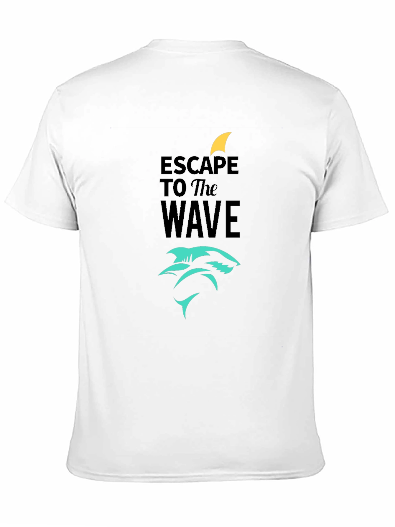 Escape to the Wave Black Graphic Tee