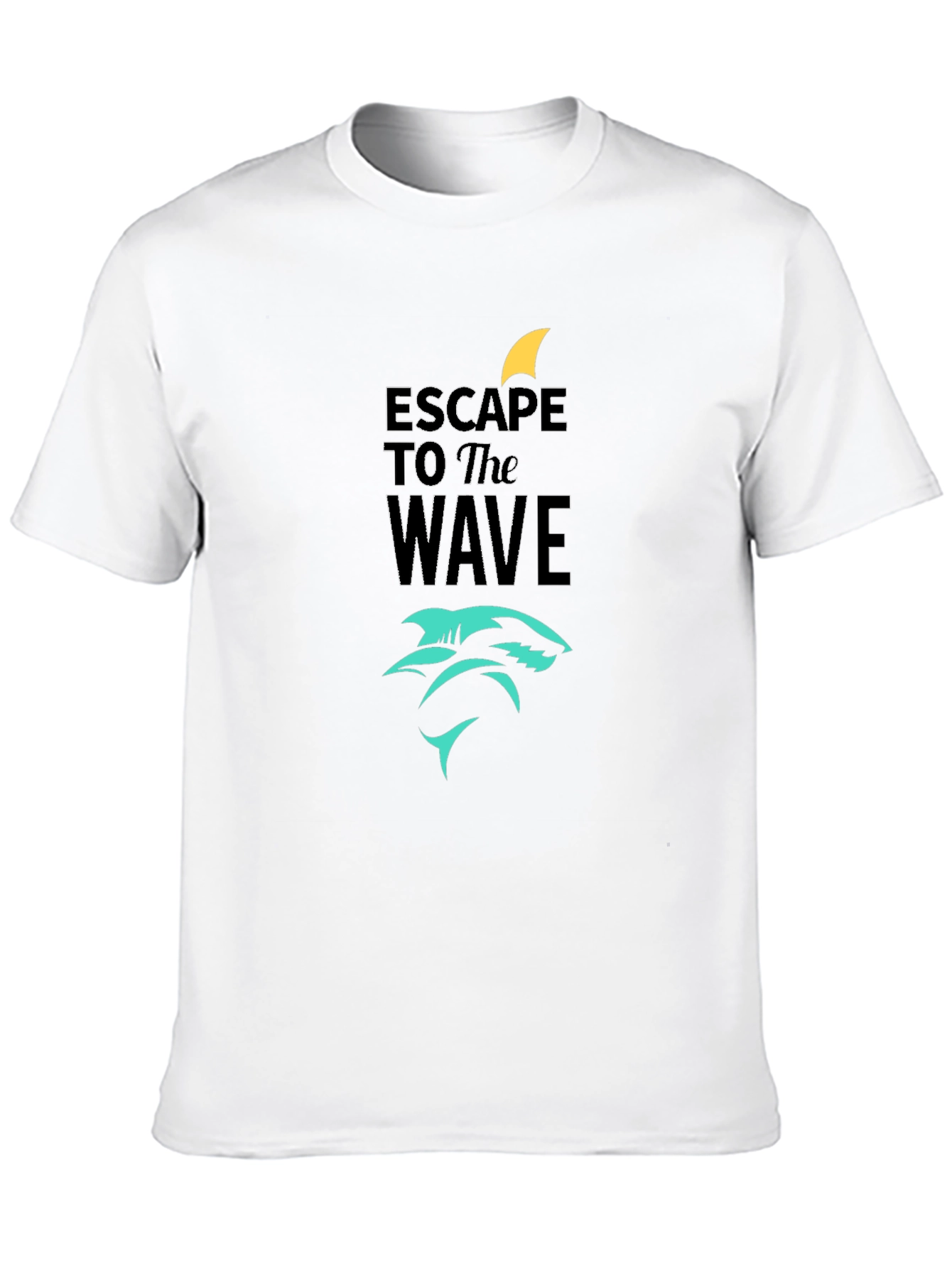 Escape to the Wave Black Graphic Tee