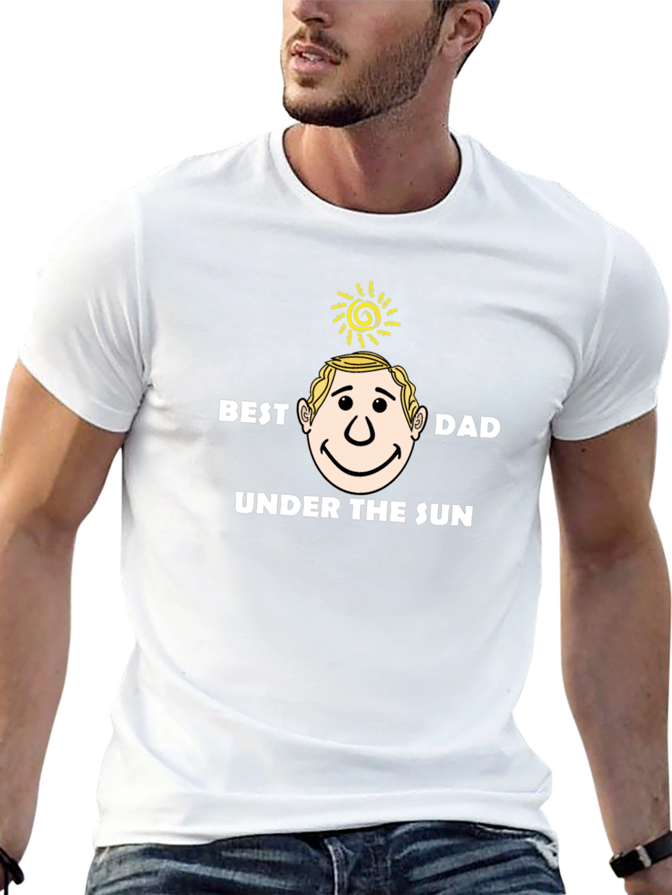 Best Dad Under the Sun Black T-Shirt