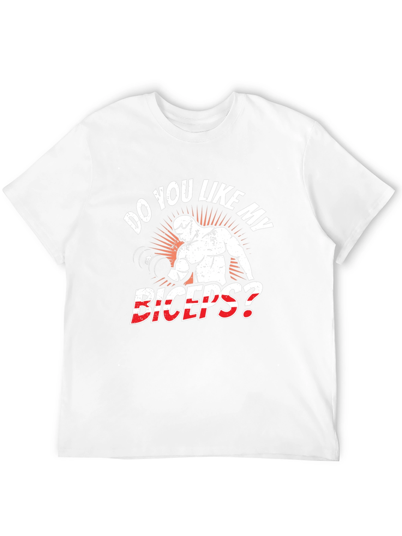 Do You Like My Biceps? Black Graphic T-Shirt