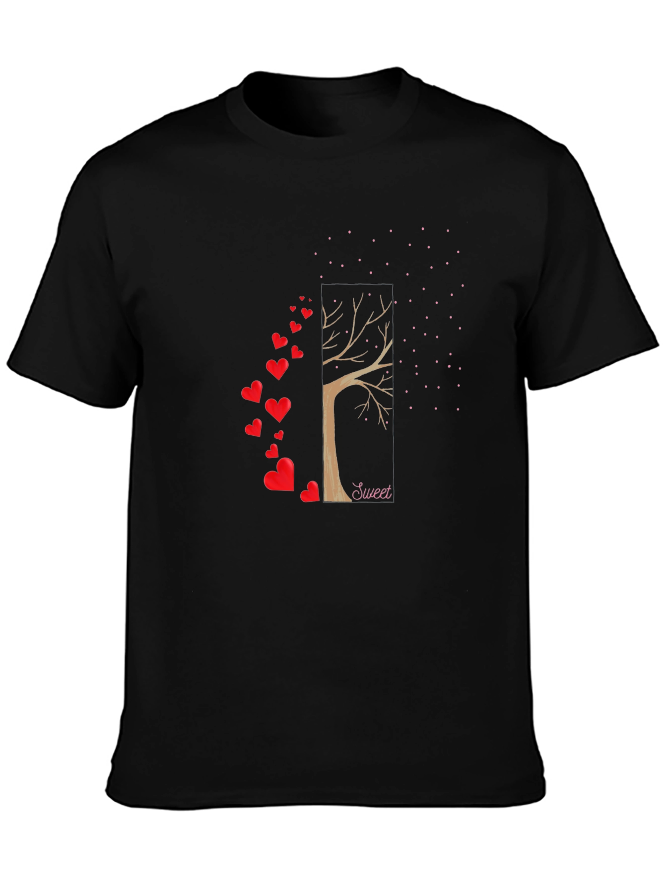 Sweet Tree Heart T-Shirt - Stylish Love Design