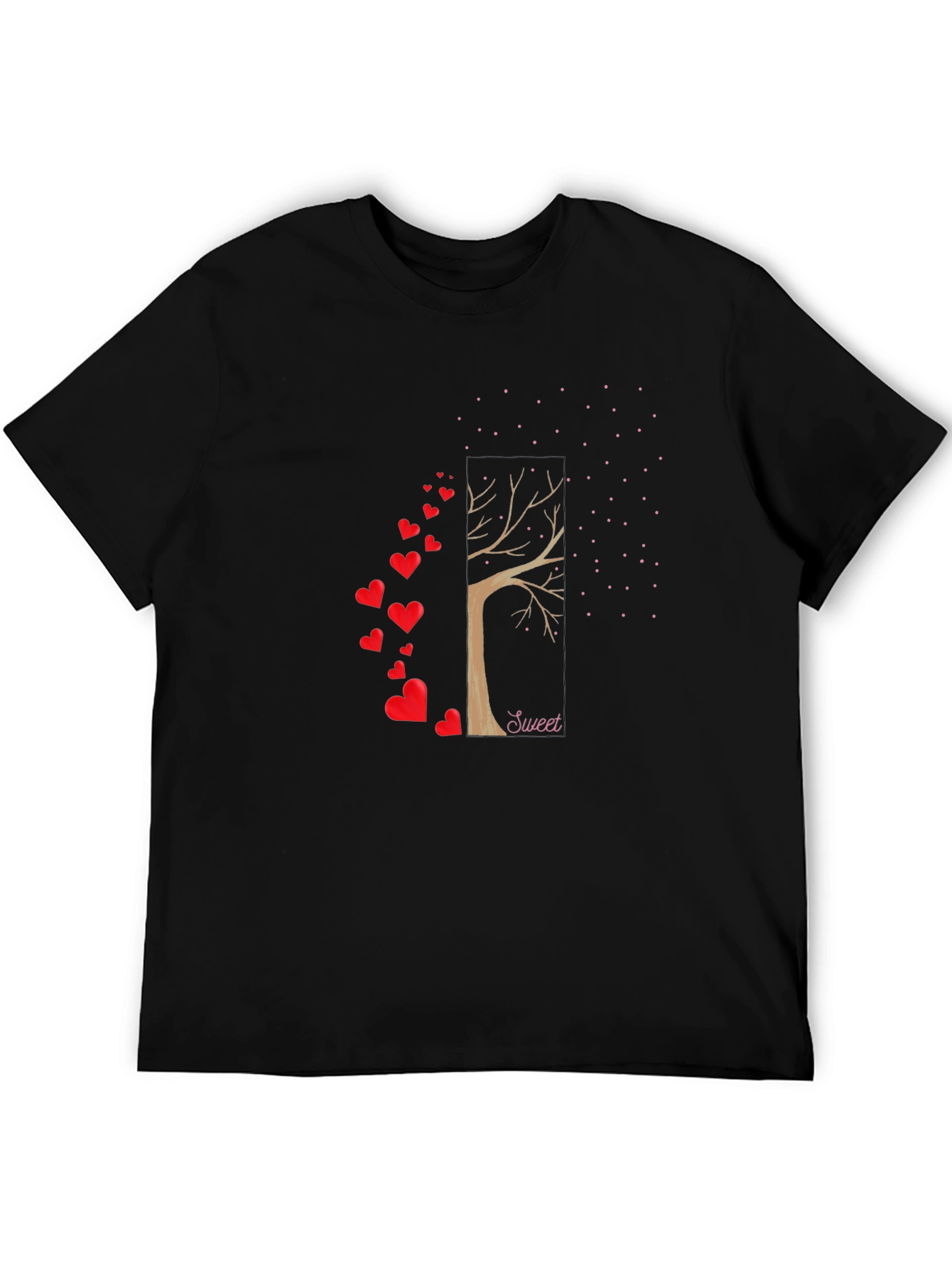 Sweet Tree Heart T-Shirt - Stylish Love Design