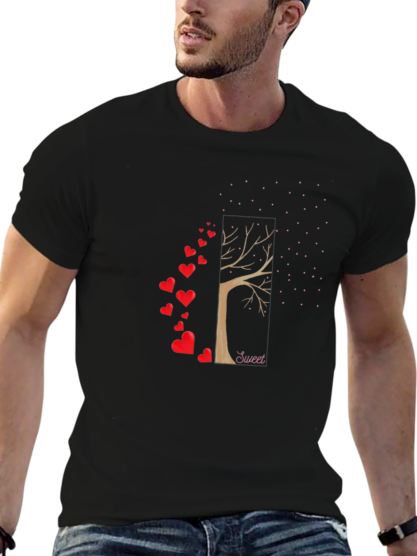 Sweet Tree Heart T-Shirt - Stylish Love Design