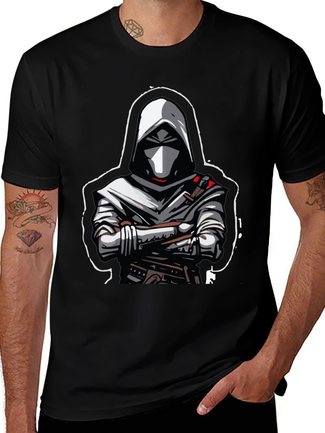 Stealth Assassin Graphic Tee - Black