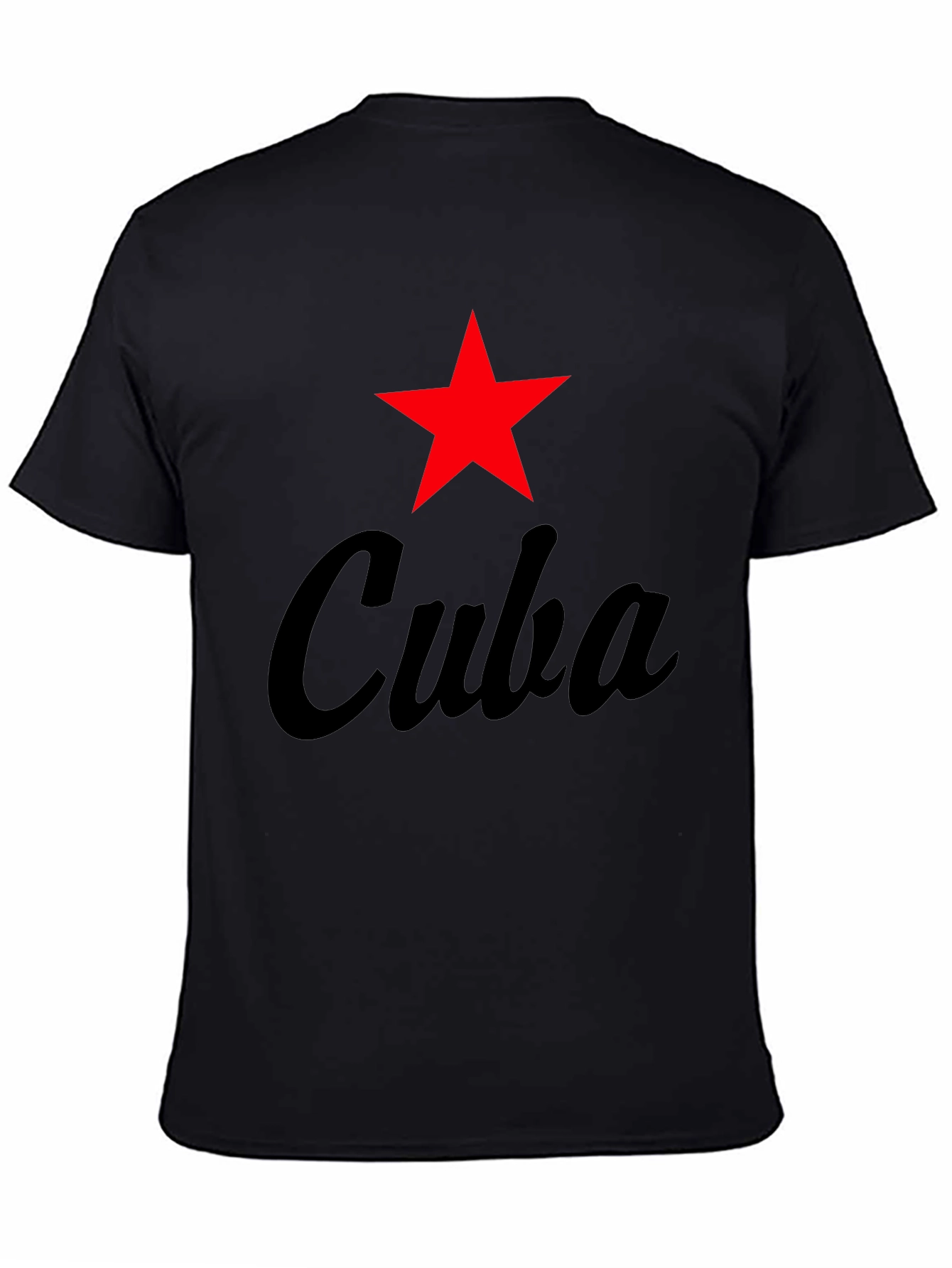 Cuba Star Graphic Tee - Black