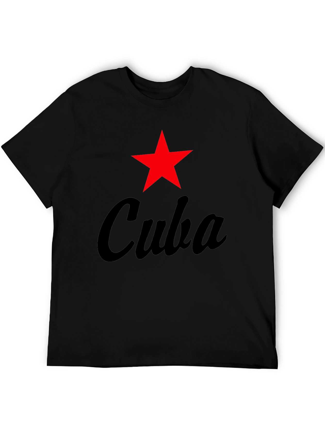 Cuba Star Graphic Tee - Black