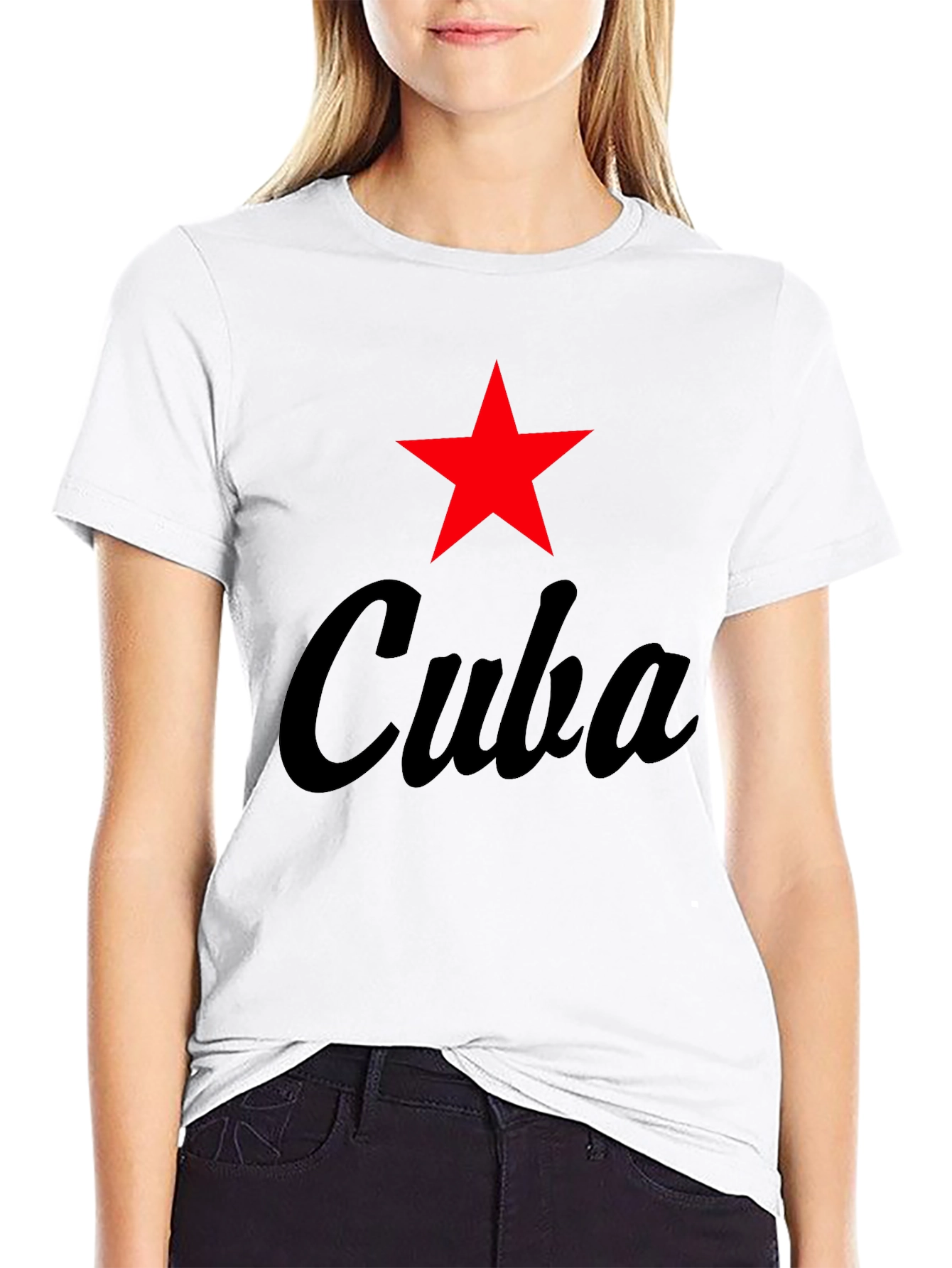 Cuba Star Graphic Tee - Black