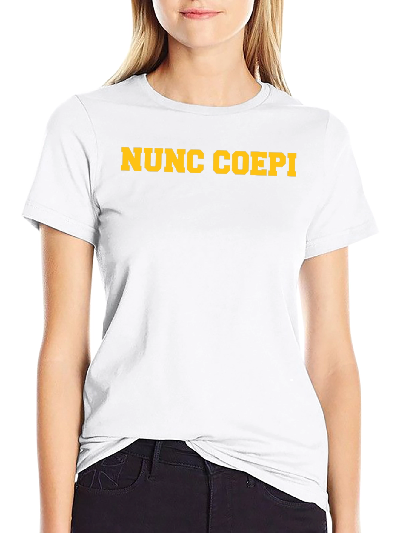 Nunc Coepi Graphic T-Shirt - Latin Phrase
