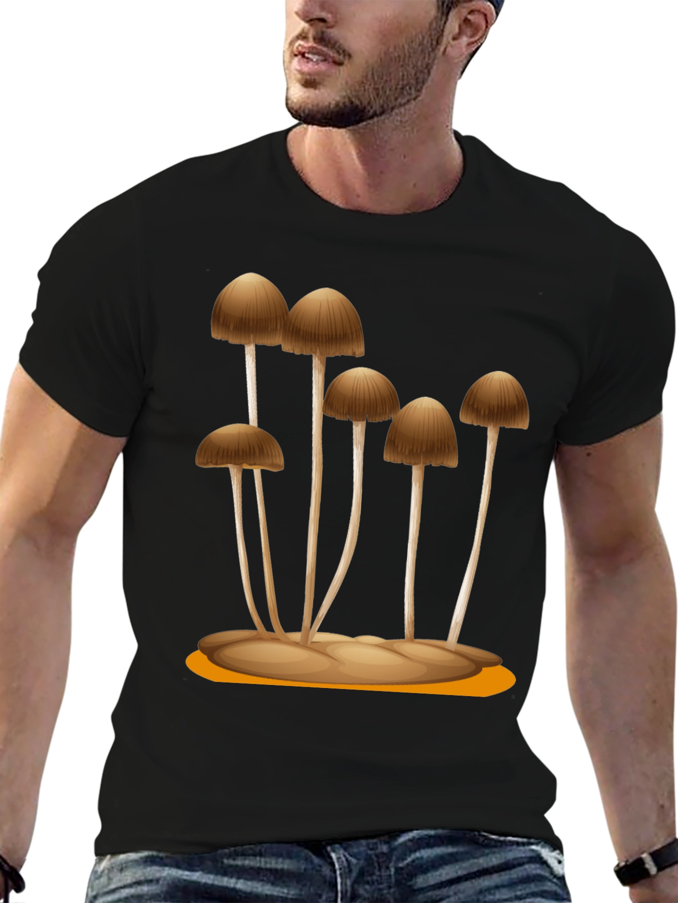 Mushroom Graphic Tee - Unique Nature Design