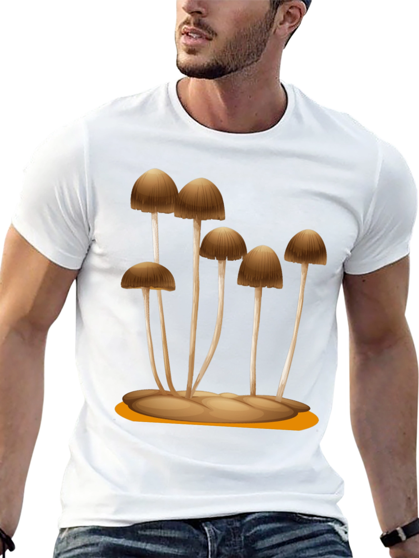 Mushroom Graphic Tee - Unique Nature Design