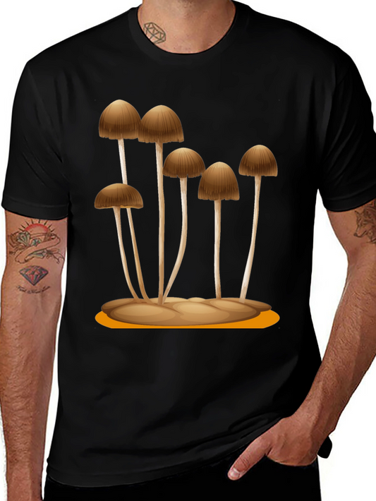 Mushroom Graphic Tee - Unique Nature Design