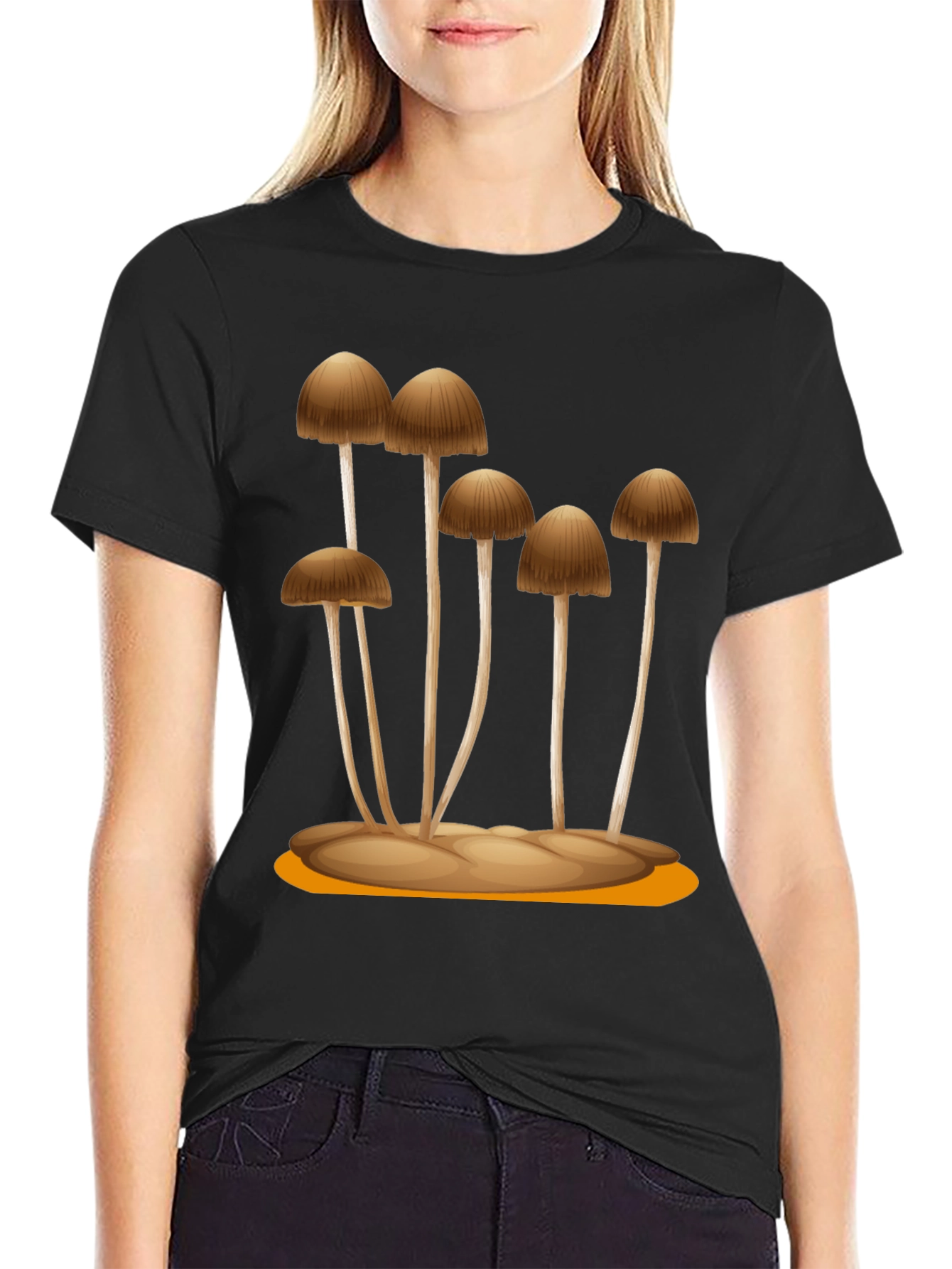 Mushroom Graphic Tee - Unique Nature Design