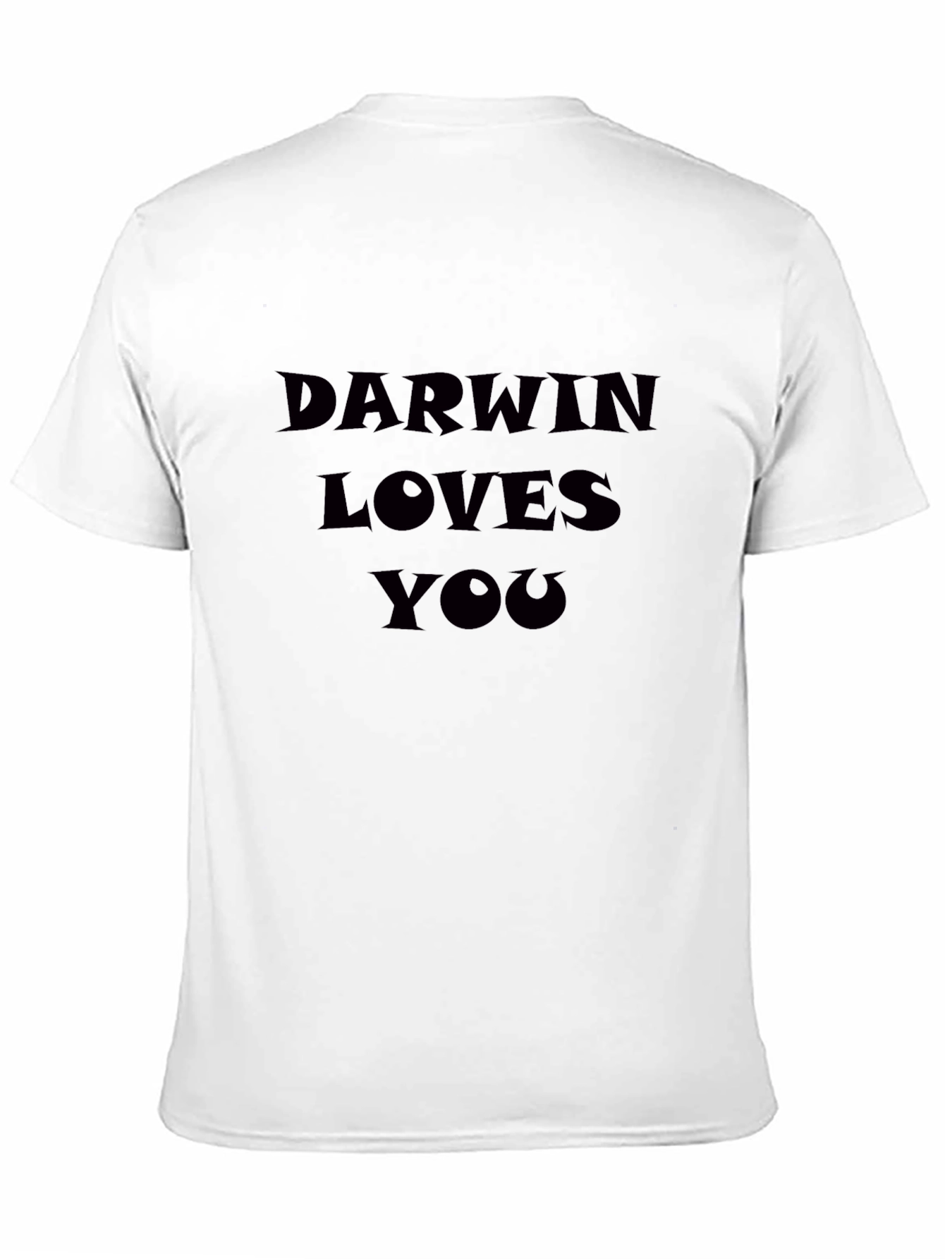 Darwin Loves You Graphic Tee - Black Casual T-Shirt