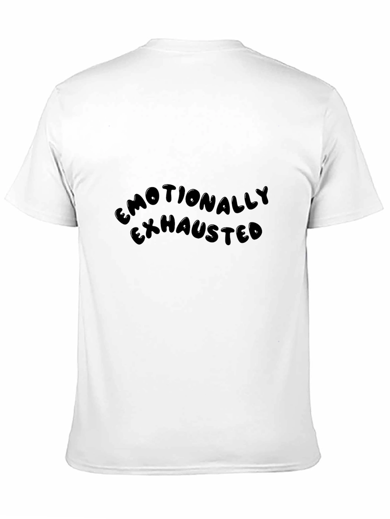 Emotionally Exhausted Black Tee - Soft Cotton