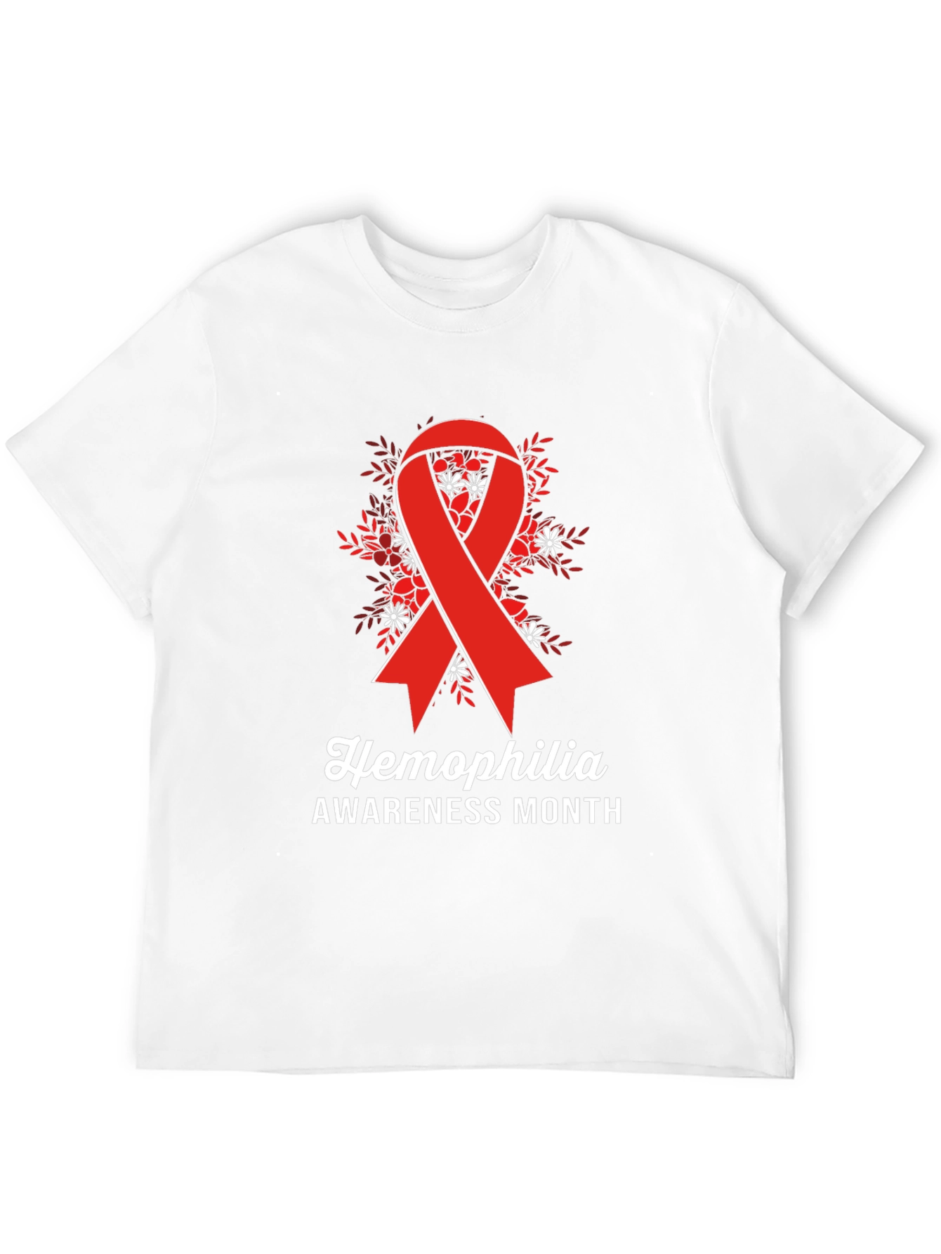 Hemophilia Awareness Month Ribbon Graphic Tee