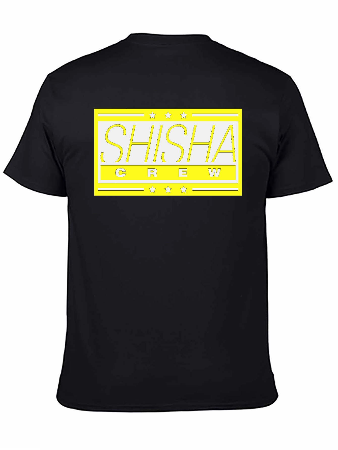 Shisha Crew Graphic Tee - Black Cotton T-Shirt