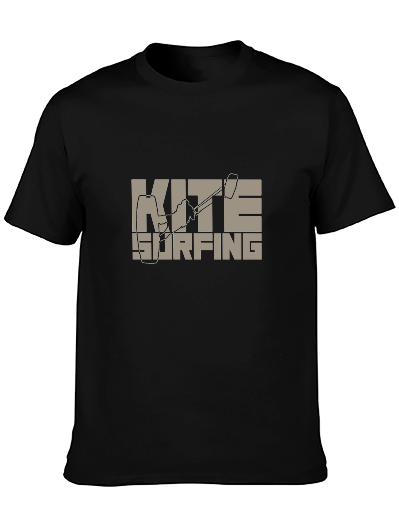 Kitesurfing Graphic Tee - Black