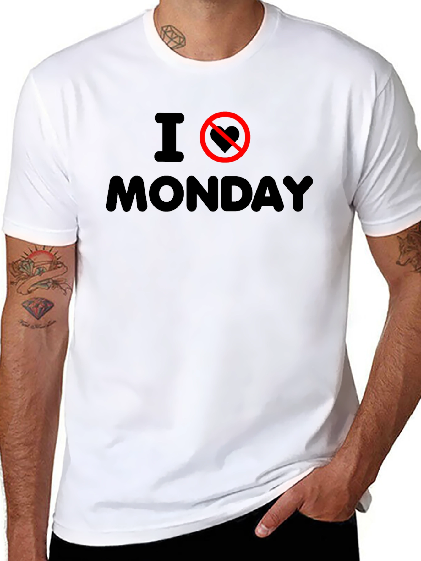 I Hate Monday Graphic Tee - Anti-Monday T-Shirt