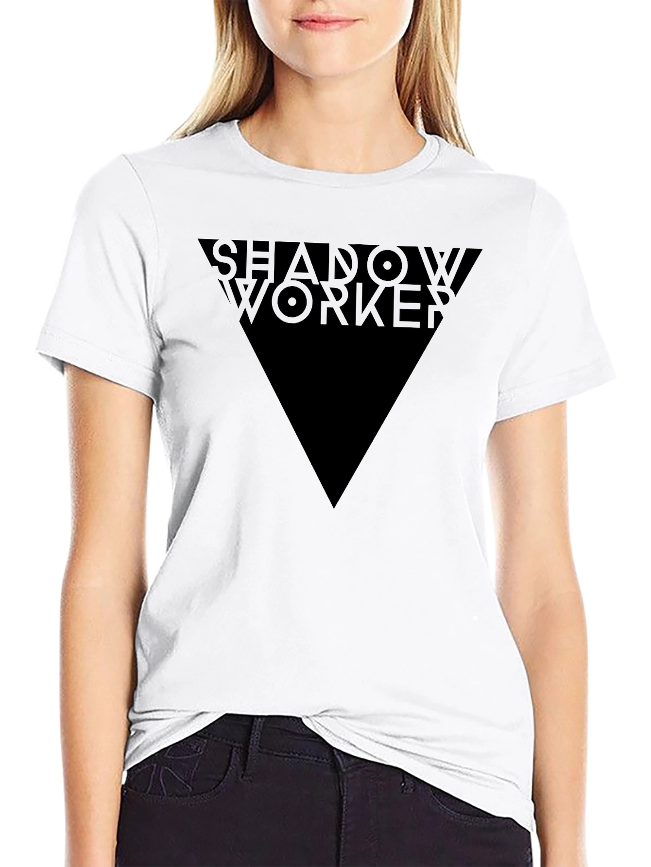 Shadow Worker Mens Black Graphic Tee