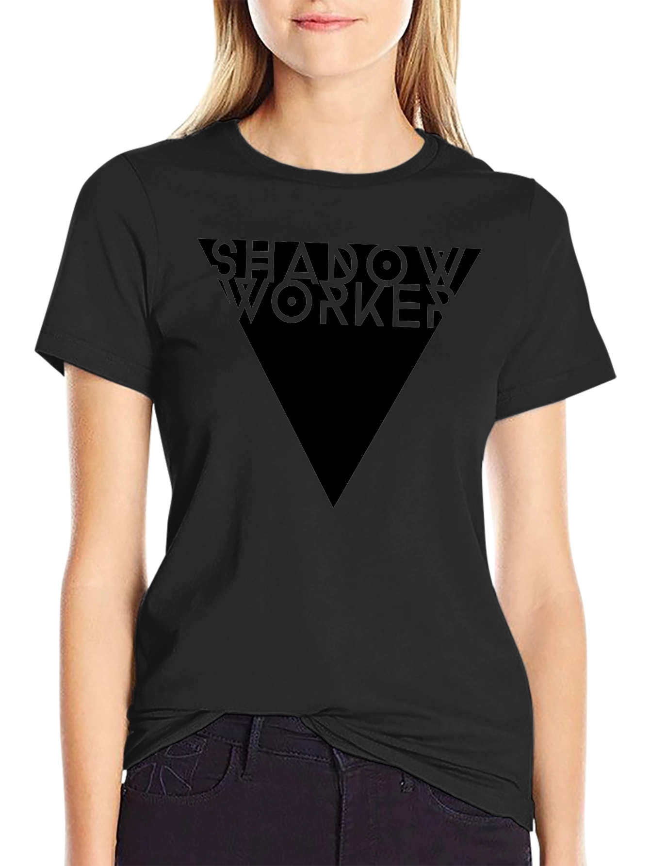 Shadow Worker Mens Black Graphic Tee