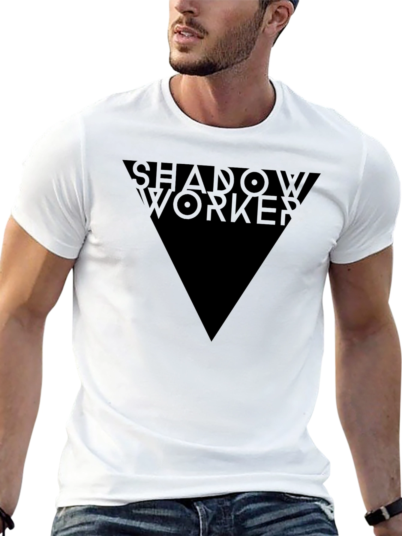 Shadow Worker Mens Black Graphic Tee