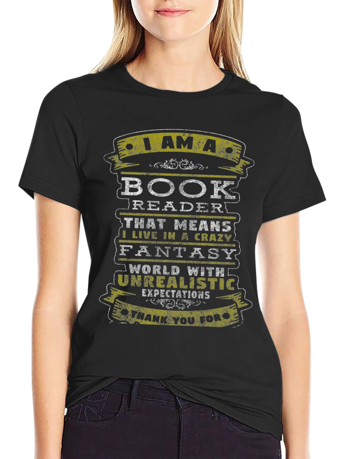 Book Reader Fantasy World T-Shirt
