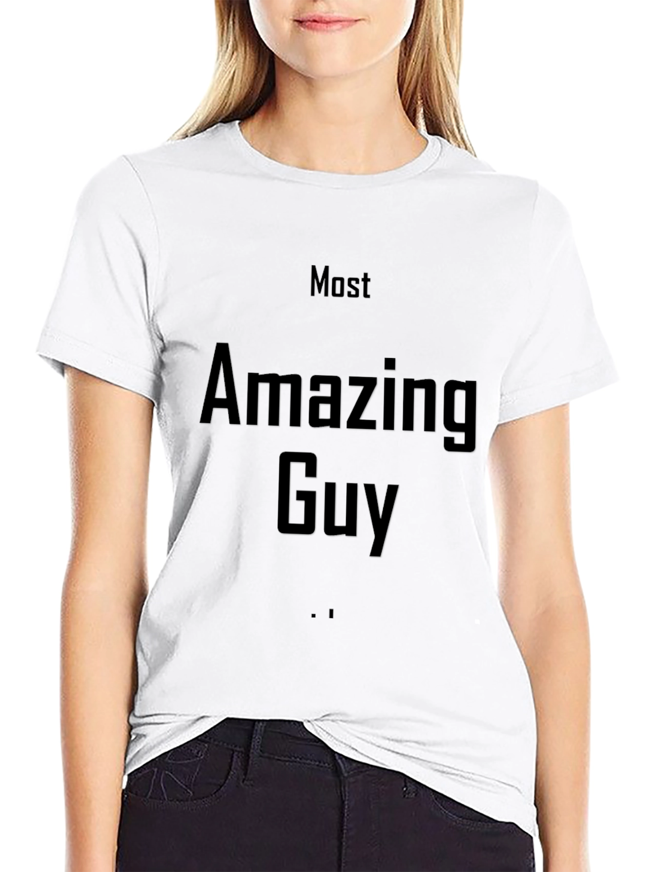 Most Amazing Guy Graphic Tee - Black