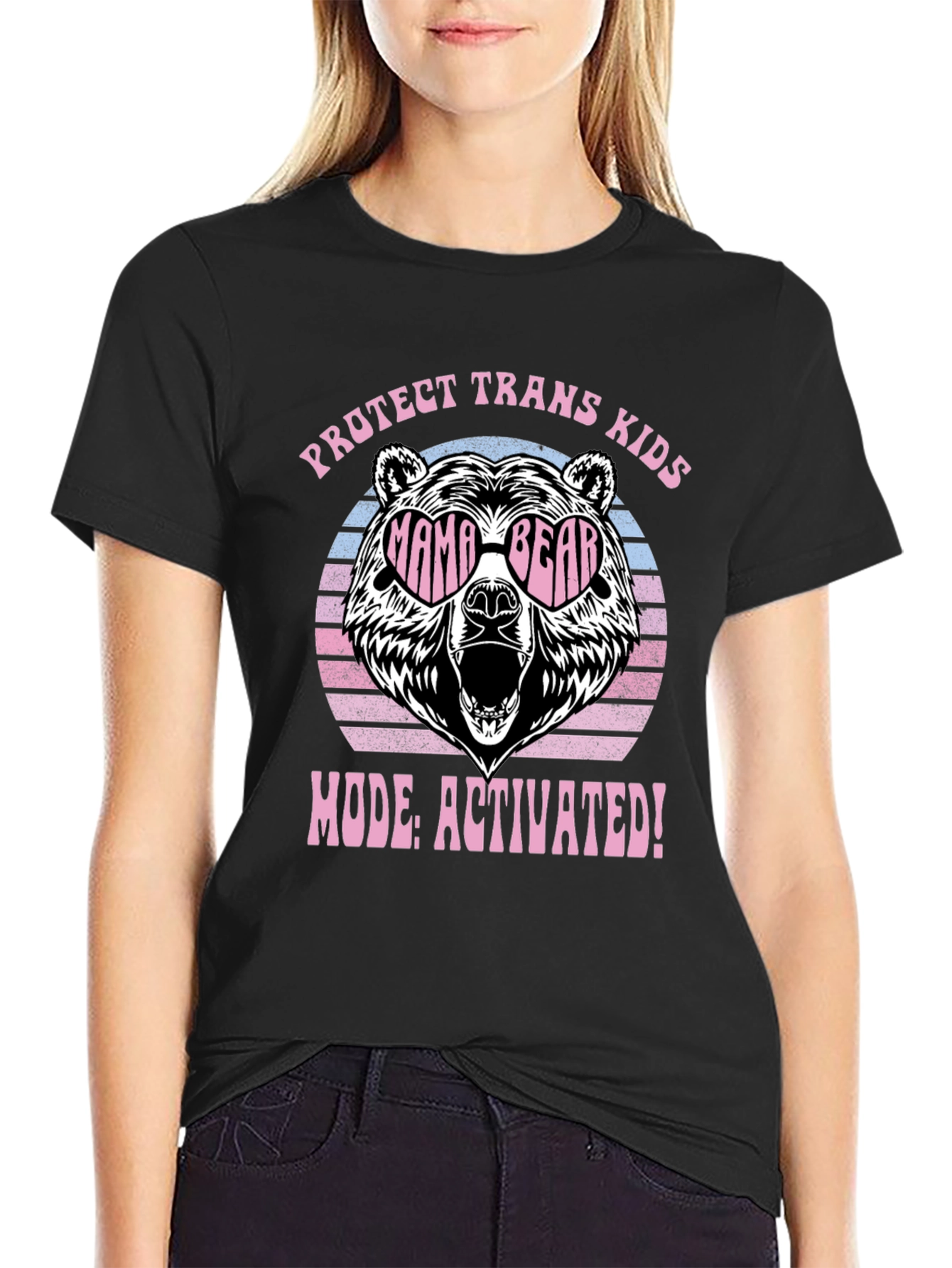 Protect Trans Kids Mama Bear Mode Activated T-Shirt
