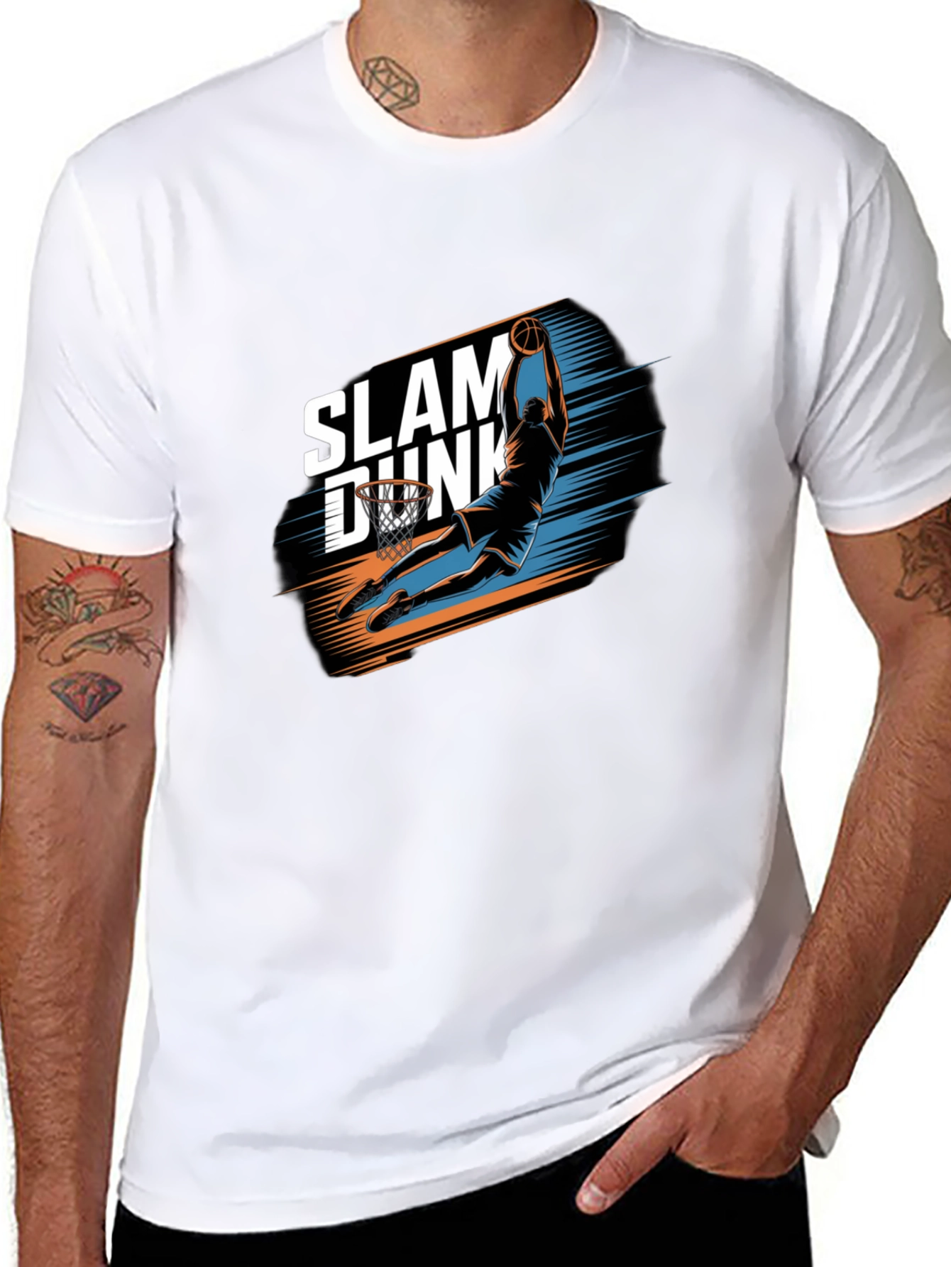 Slam Dunk Graphic Tee - Mens Black T-Shirt