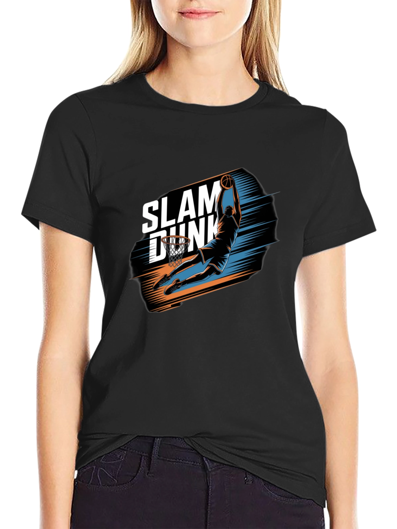 Slam Dunk Graphic Tee - Mens Black T-Shirt