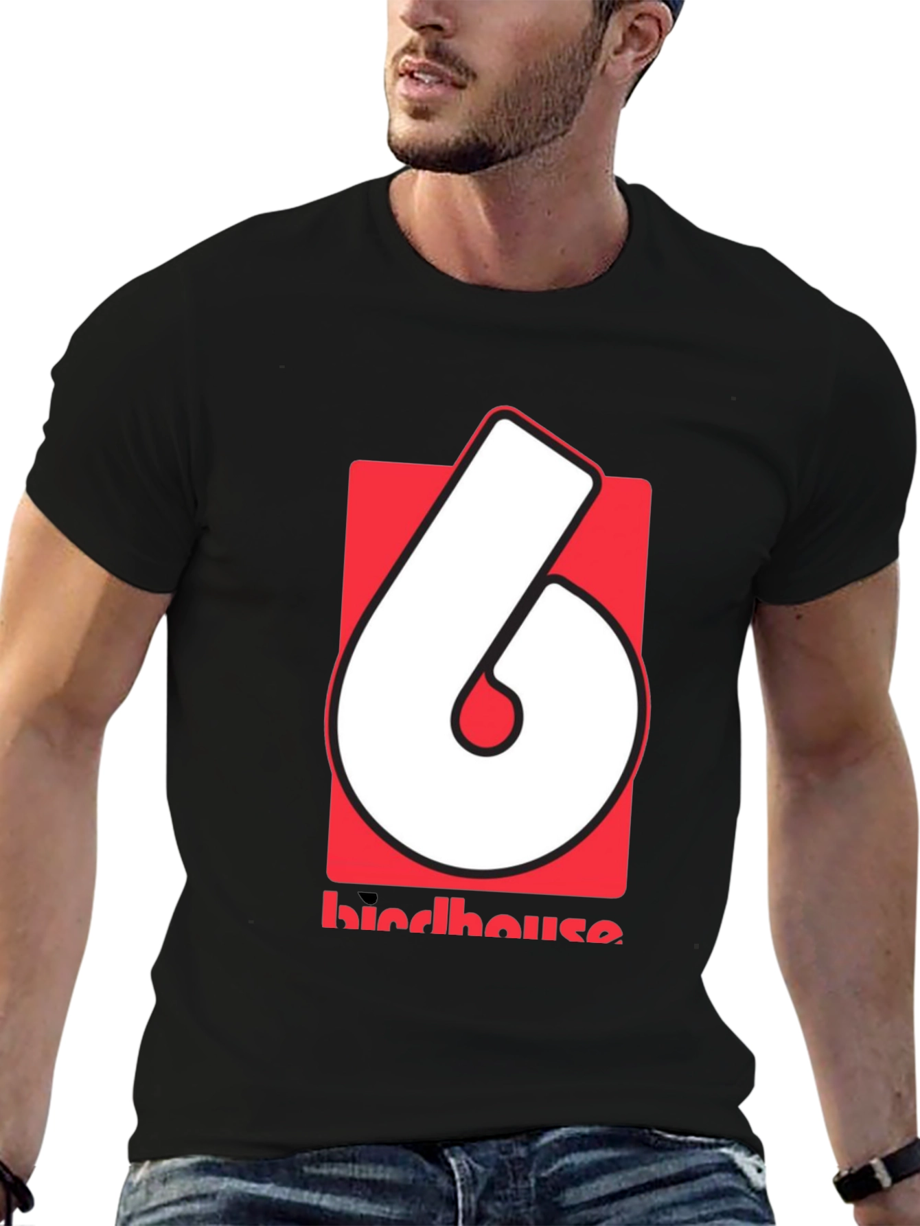 Birdhouse Logo Graphic Black T-Shirt