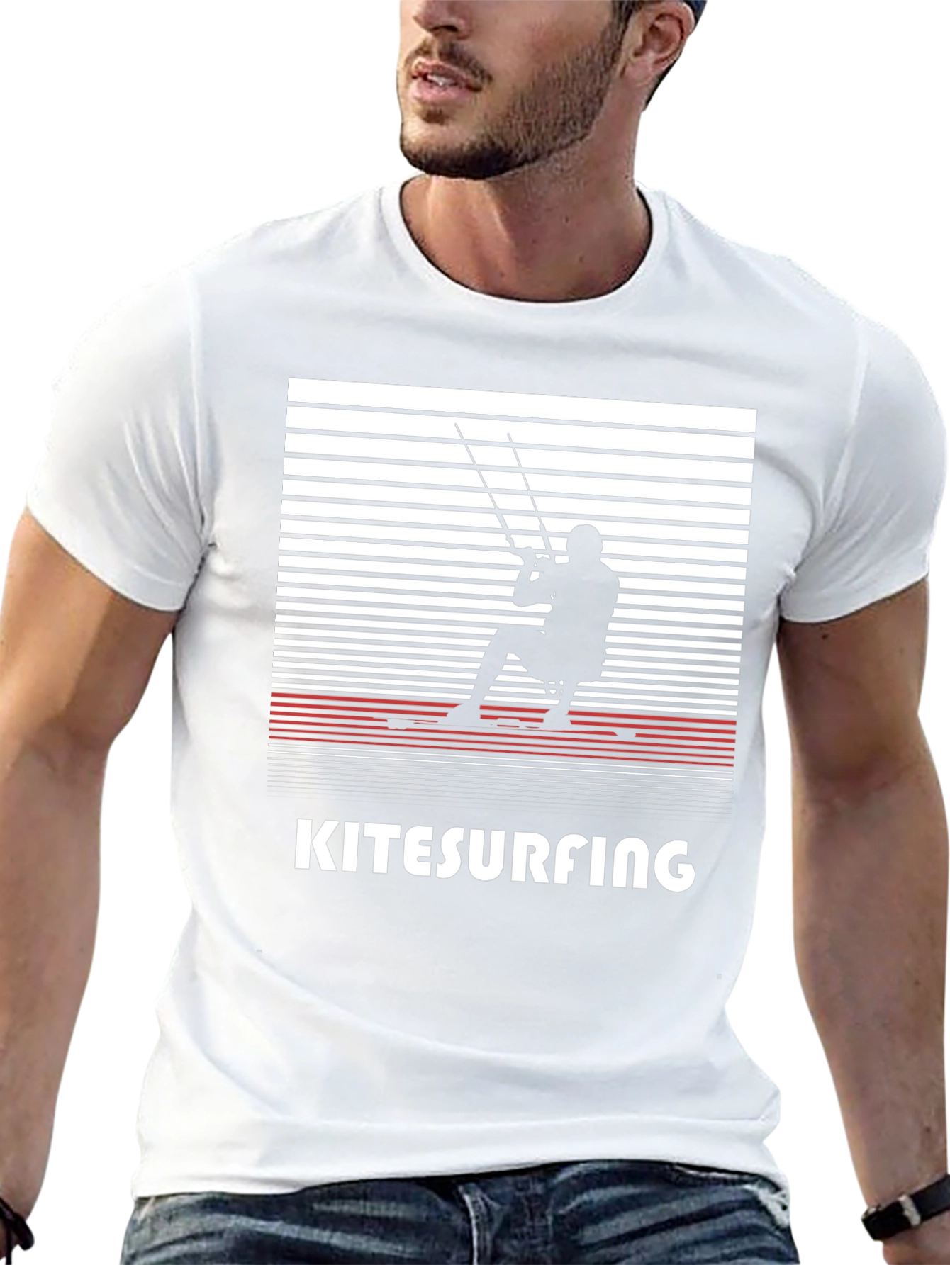 Kitesurfing Graphic Tee | Mens Black T-Shirt