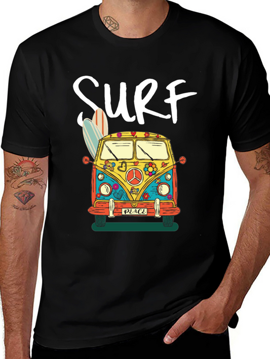 Surf Bus Graphic Tee - Retro Style