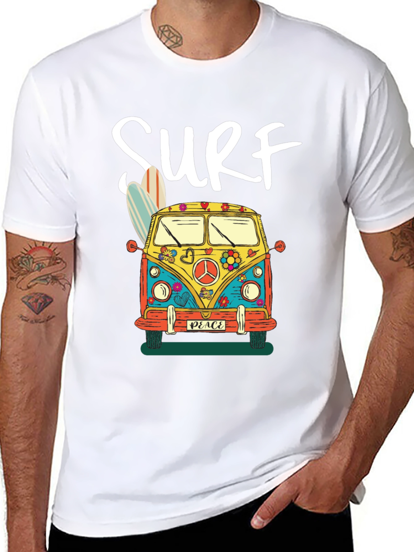 Surf Bus Graphic Tee - Retro Style