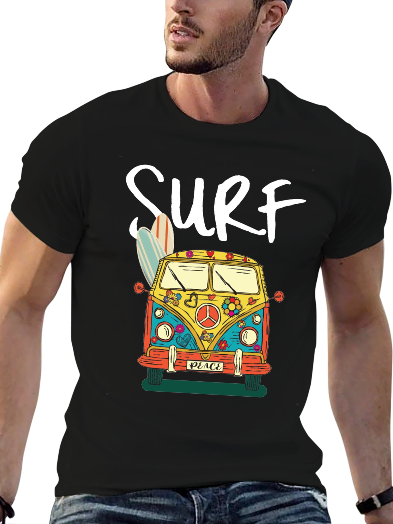 Surf Bus Graphic Tee - Retro Style