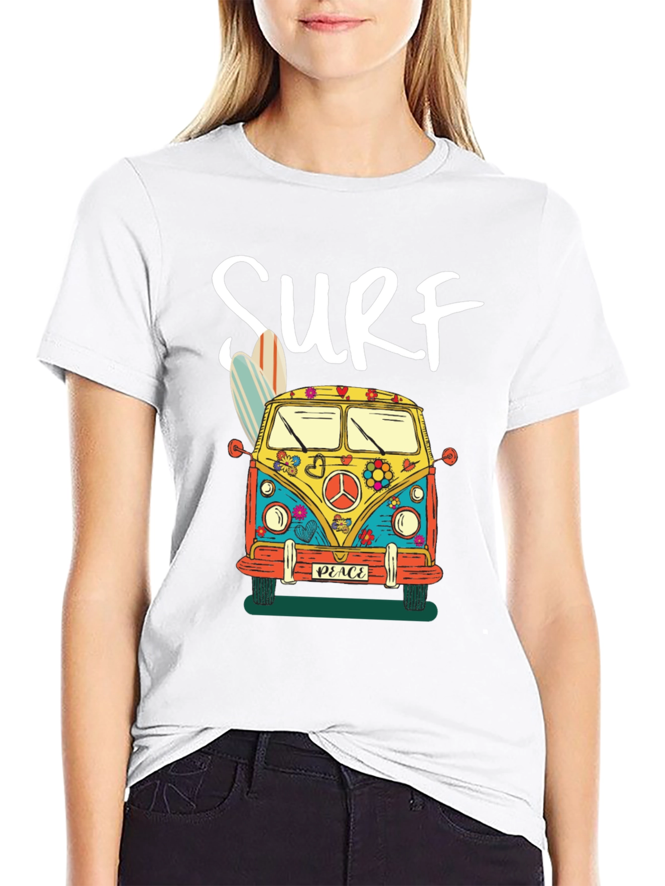 Surf Bus Graphic Tee - Retro Style