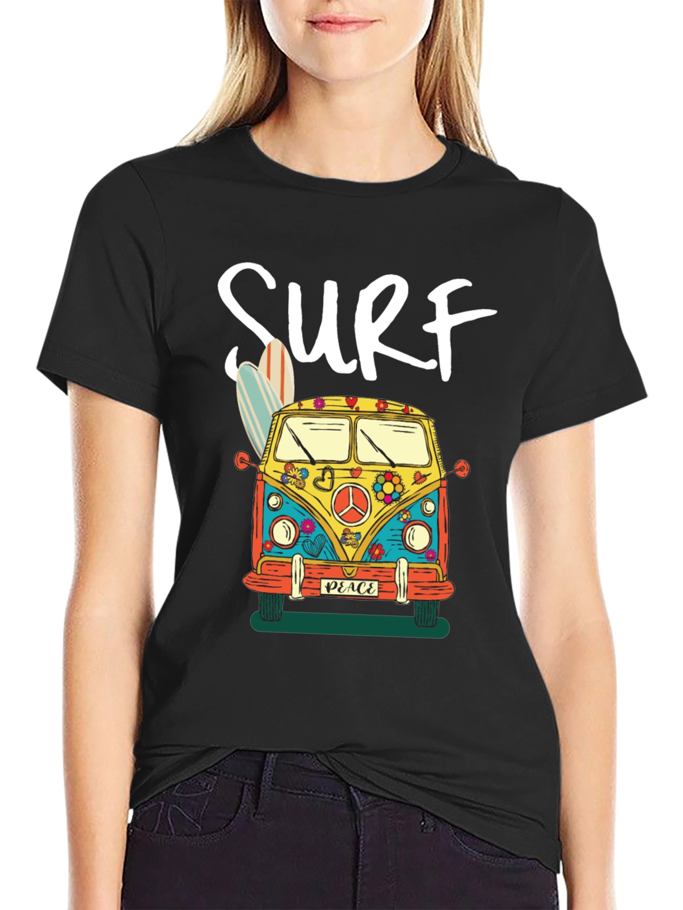 Surf Bus Graphic Tee - Retro Style