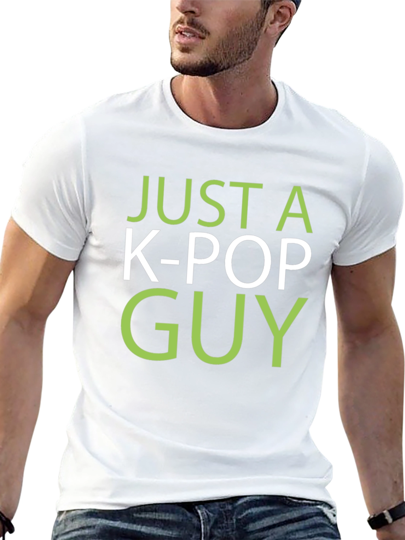 Just a K-Pop Guy T-Shirt - Black Graphic Tee