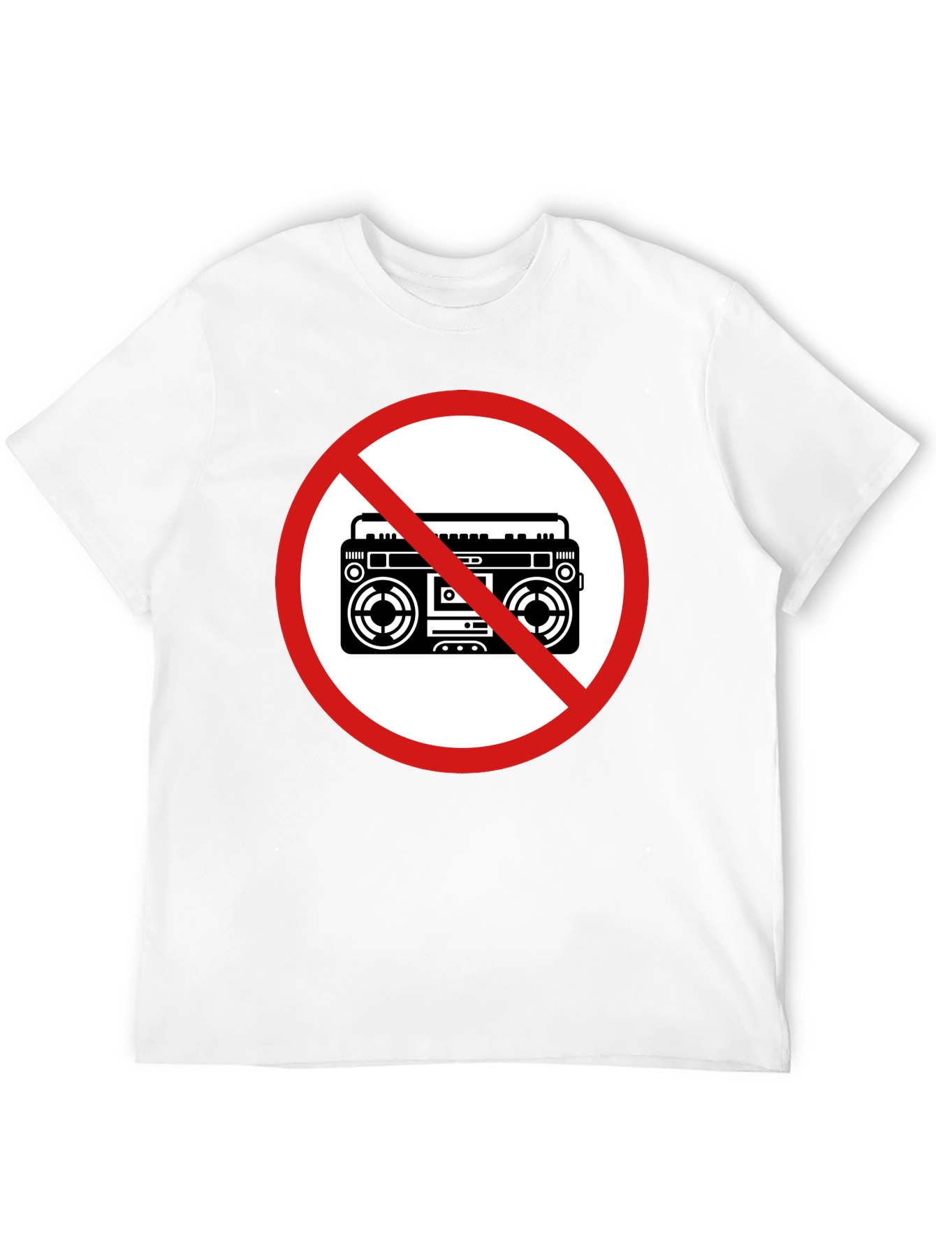 No Boombox Black T-Shirt