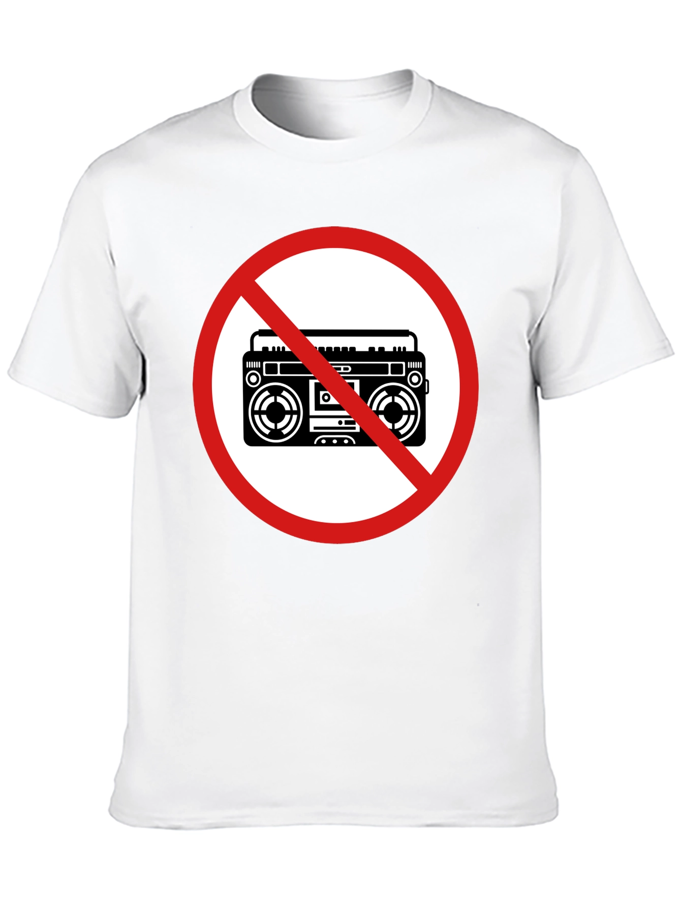 No Boombox Black T-Shirt