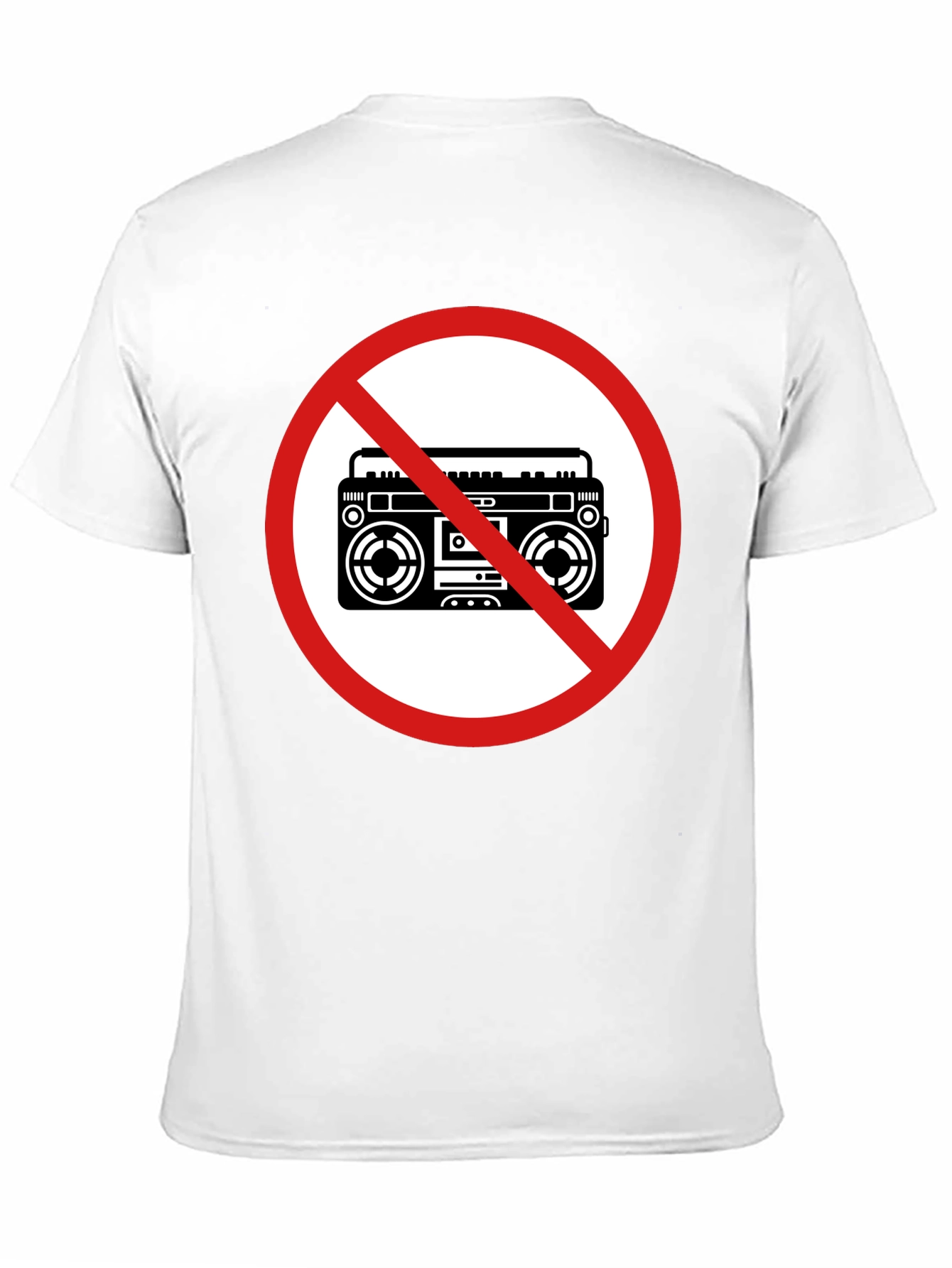 No Boombox Black T-Shirt