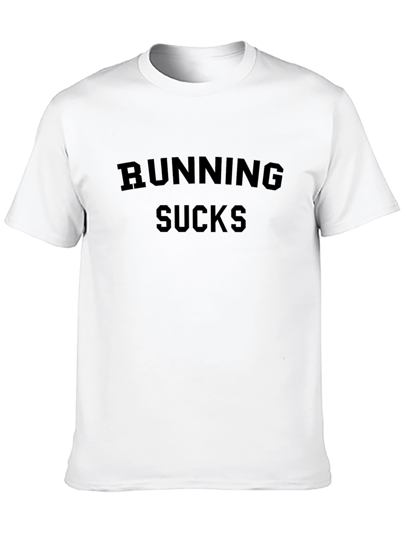 Running Sucks Graphic Tee - Black Cotton