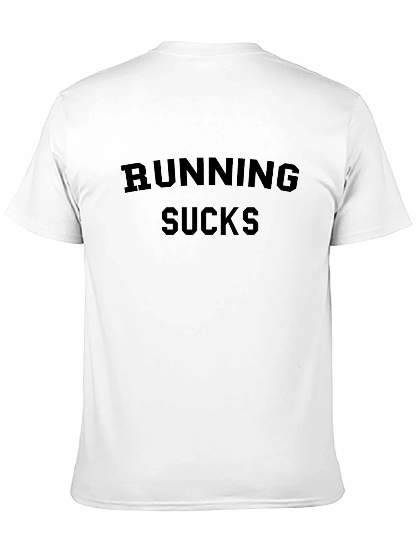 Running Sucks Graphic Tee - Black Cotton